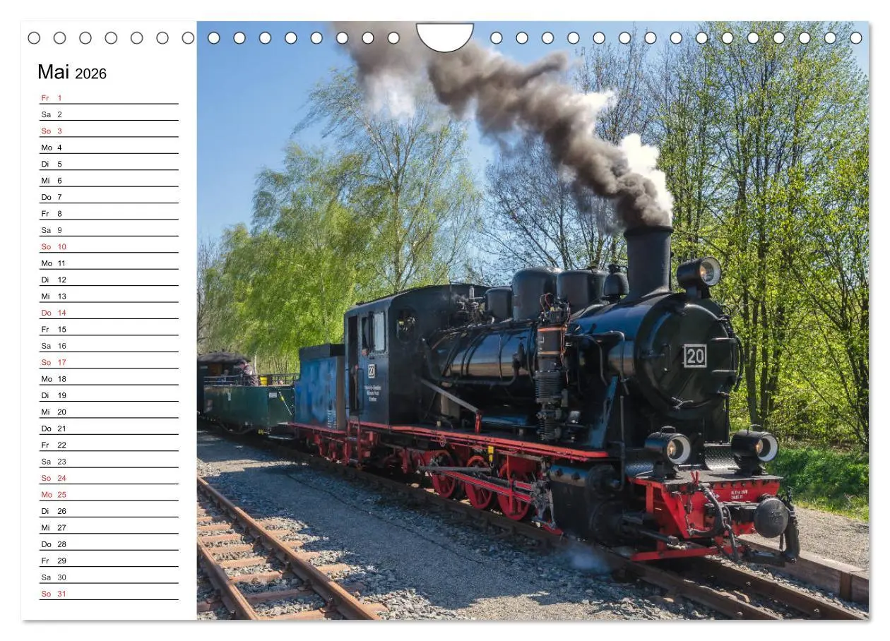 Bild: 9783457784860 | Schmalspurbahnen im Harz (Wandkalender 2026 DIN A4 quer), CALVENDO...