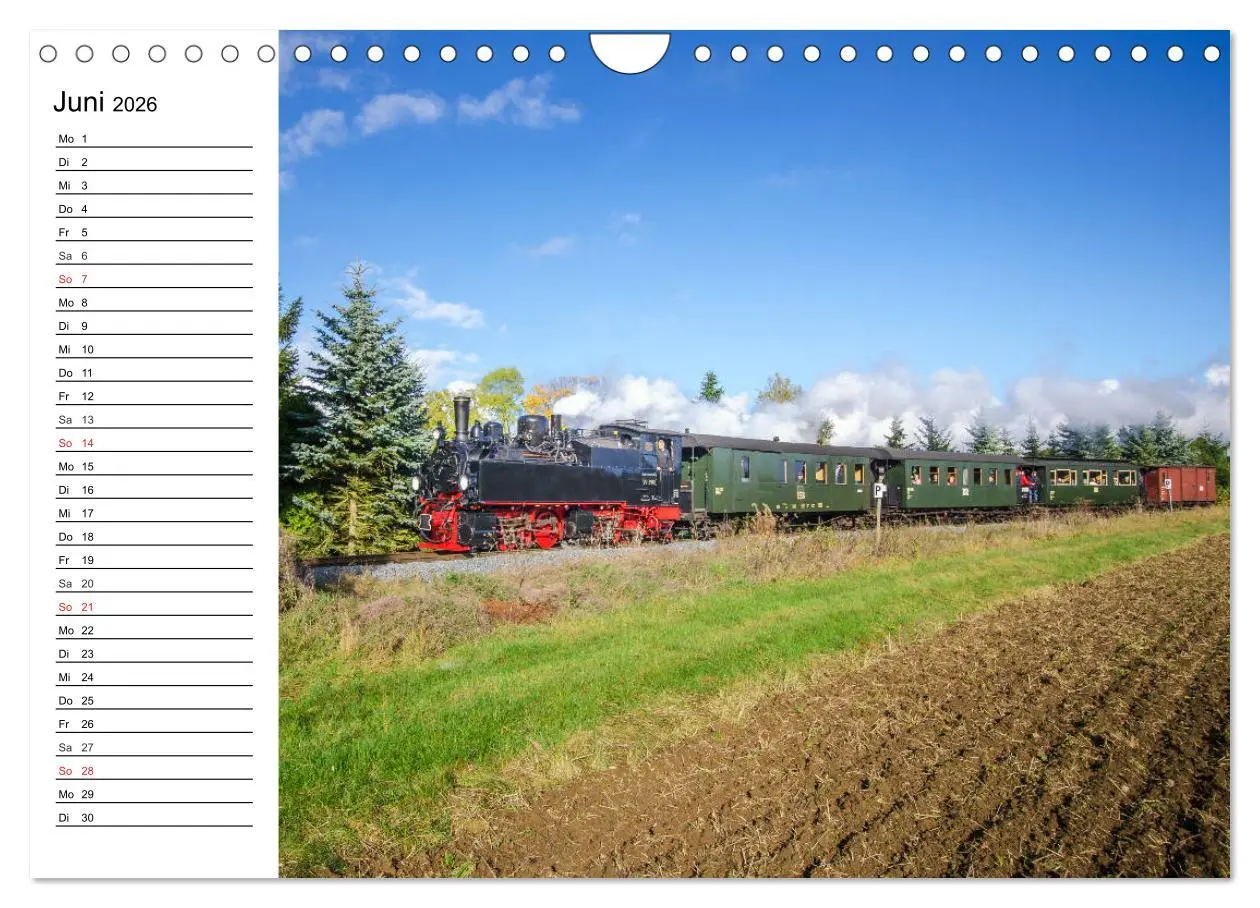 Bild: 9783457784860 | Schmalspurbahnen im Harz (Wandkalender 2026 DIN A4 quer), CALVENDO...