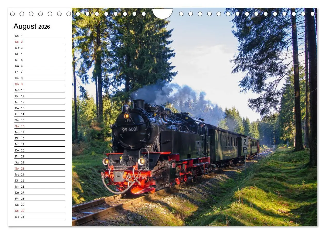 Bild: 9783457784860 | Schmalspurbahnen im Harz (Wandkalender 2026 DIN A4 quer), CALVENDO...