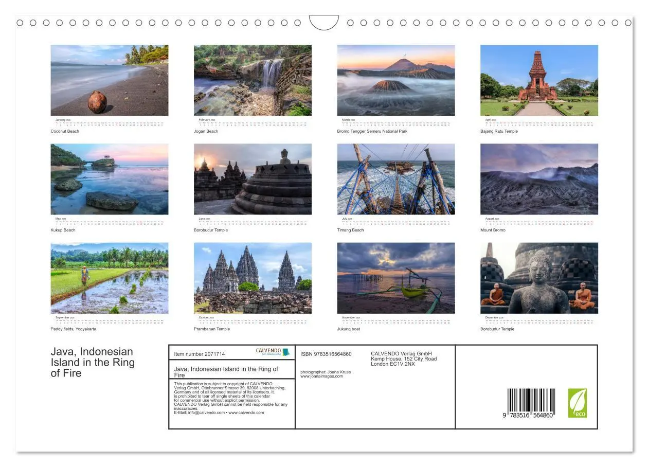 Bild: 9783516564860 | Java, Indonesian Island in the Ring of Fire (Wall Calendar 2026 DIN...