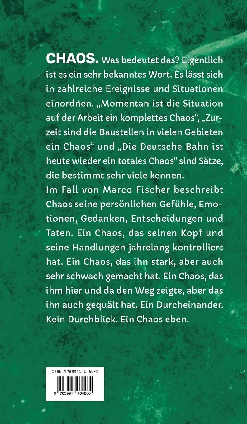 Rückseite: 9783991464860 | Chaos | Marco Fischer | Buch | 82 S. | Deutsch | 2024 | novum pro