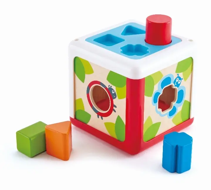 Bild: 6943478024960 | Hape Sortierbox "Gartenhütte" | In Kartonage mit Plastiksichtfenster