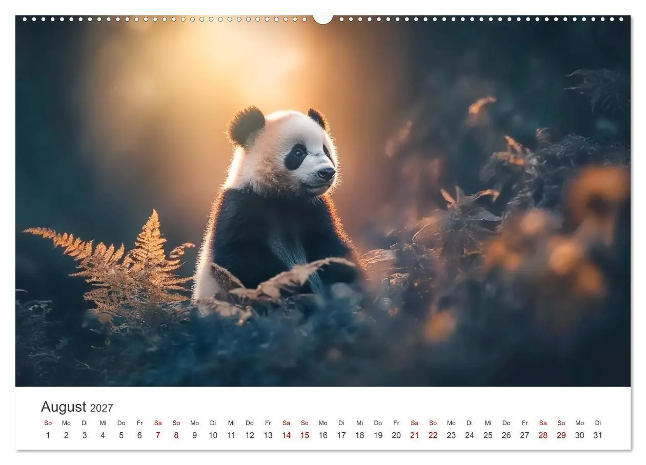 Bild: 9783516934960 | Schwarz auf Weiß - Der Panda-Kalender (Wandkalender 2027 DIN A2...
