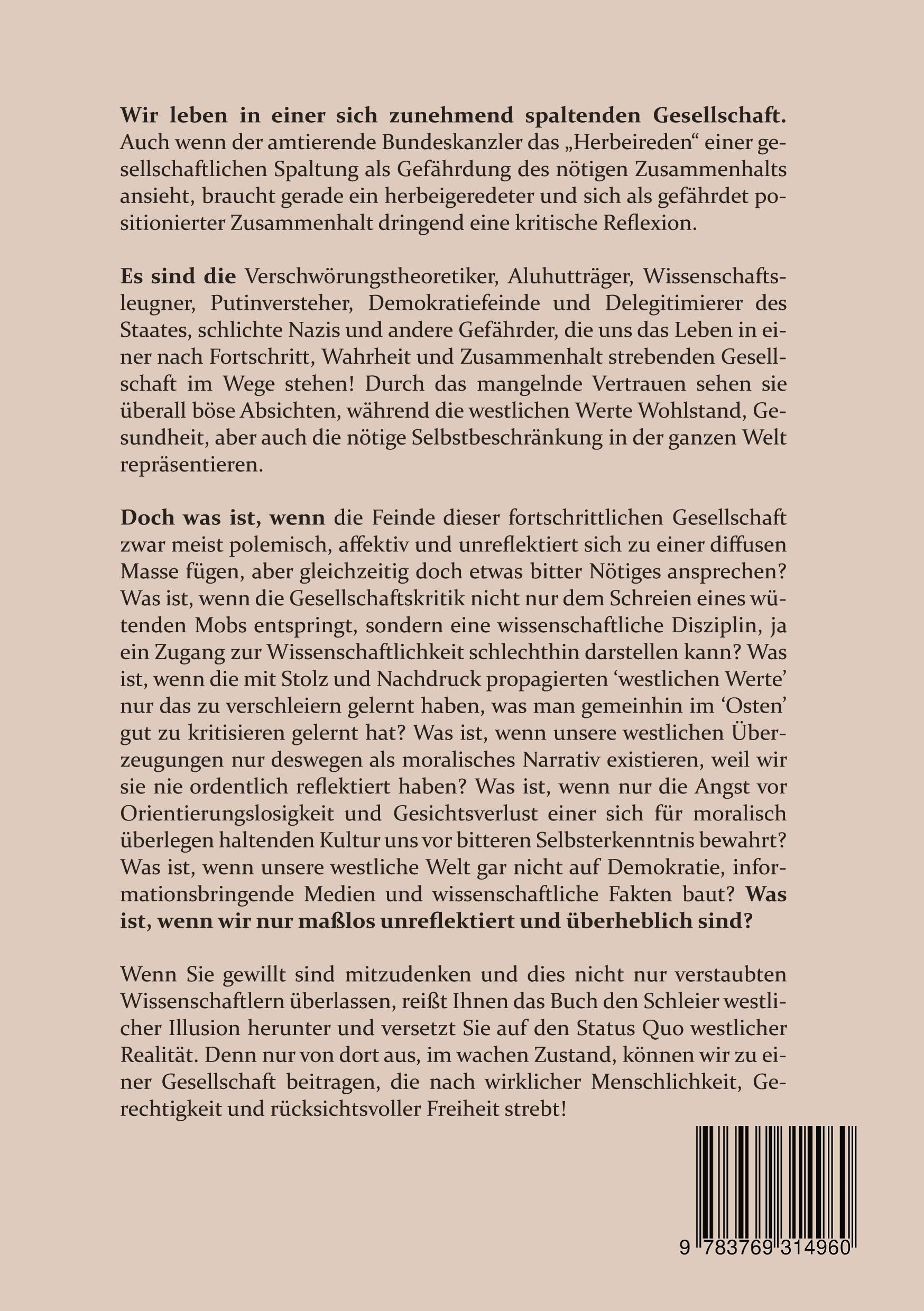 Rückseite: 9783769314960 | kritisch denken lernen! | Alexander Kavaliou | Buch | 84 S. | Deutsch