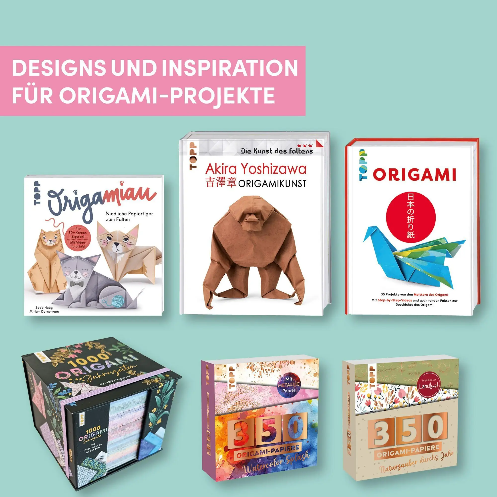 Bild: 9783735855060 | OrigaMIAU. Niedliche Papiertiger zum Falten. Origamiblock mit...