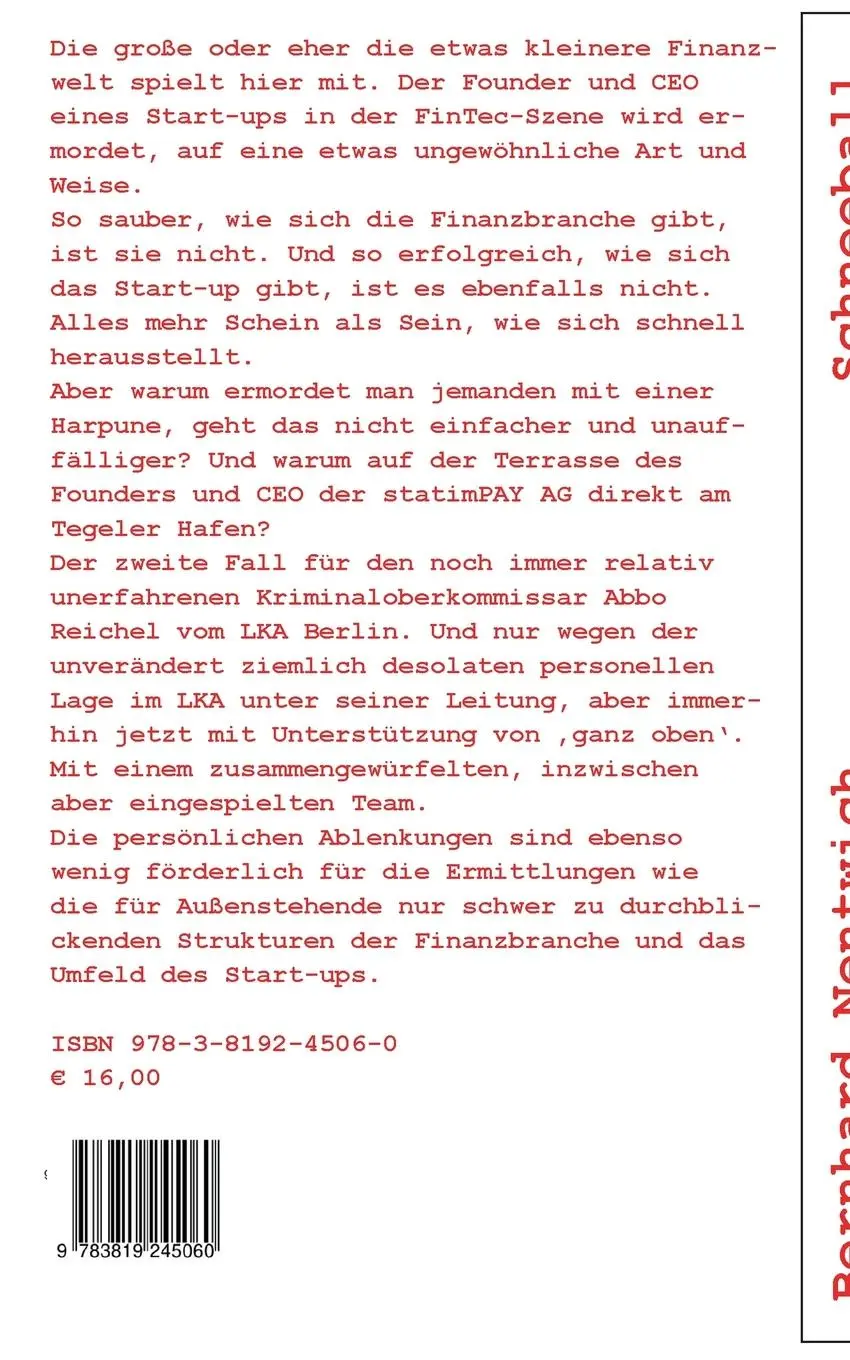 Rückseite: 9783819245060 | Schneeball | Bernhard Nentwich | Taschenbuch | 304 S. | Deutsch | 2025