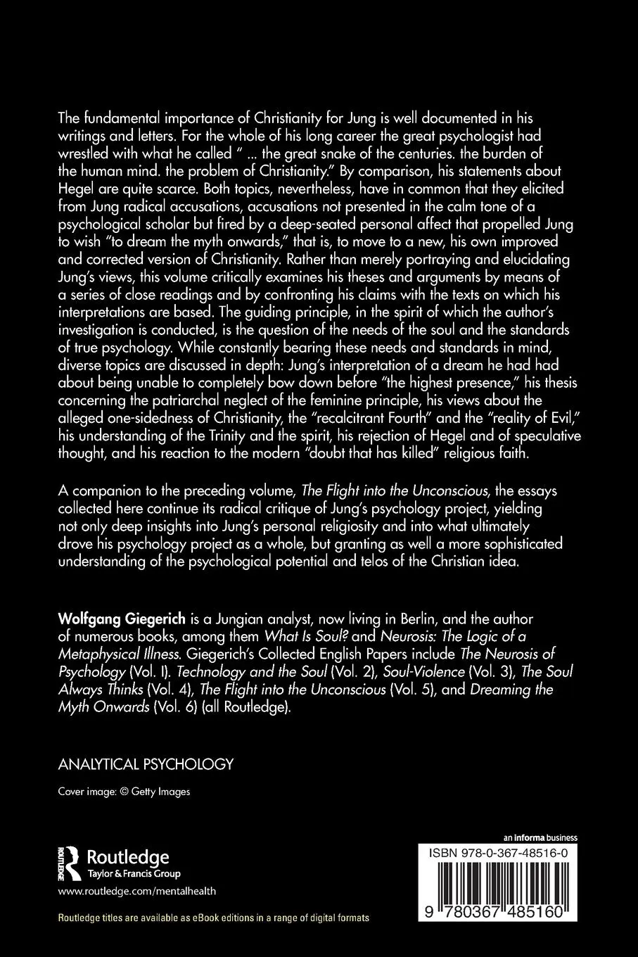 Rückseite: 9780367485160 | "Dreaming the Myth Onwards" | Wolfgang Giegerich | Taschenbuch | 2020