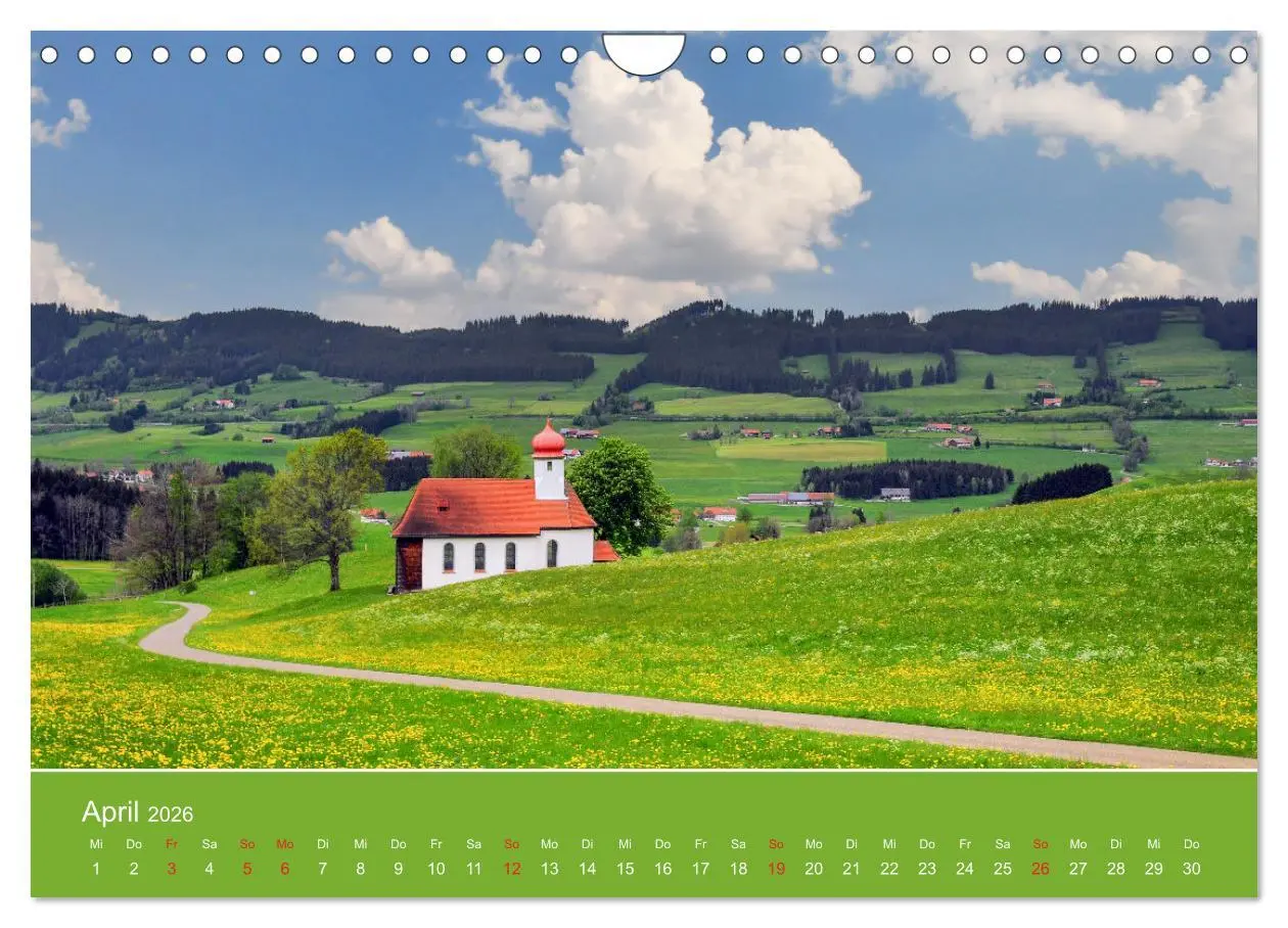 Bild: 9783457275160 | Wo das Allgäu am schönsten ist (Wandkalender 2026 DIN A4 quer),...