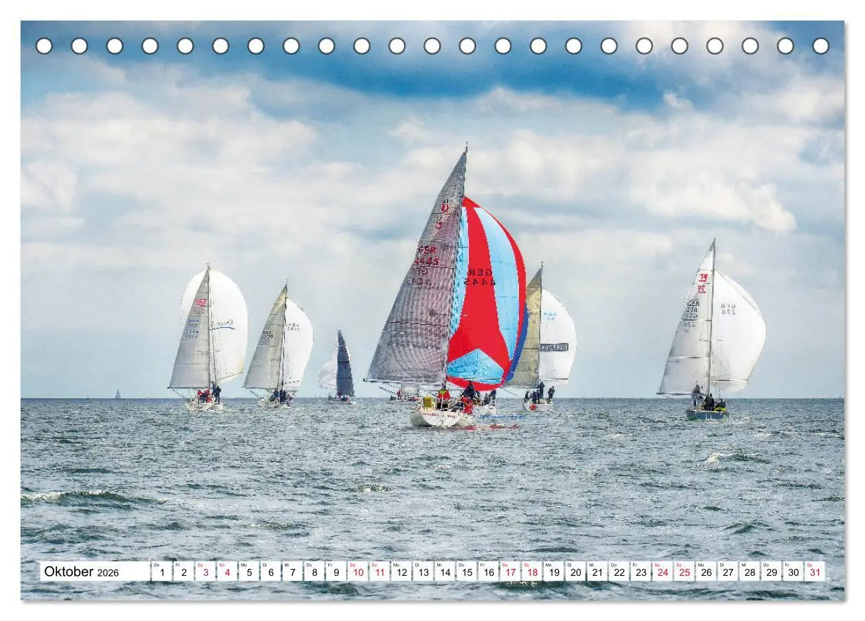 Bild: 9783457725160 | Leidenschaft Segeln (Tischkalender 2026 DIN A5 quer), CALVENDO...