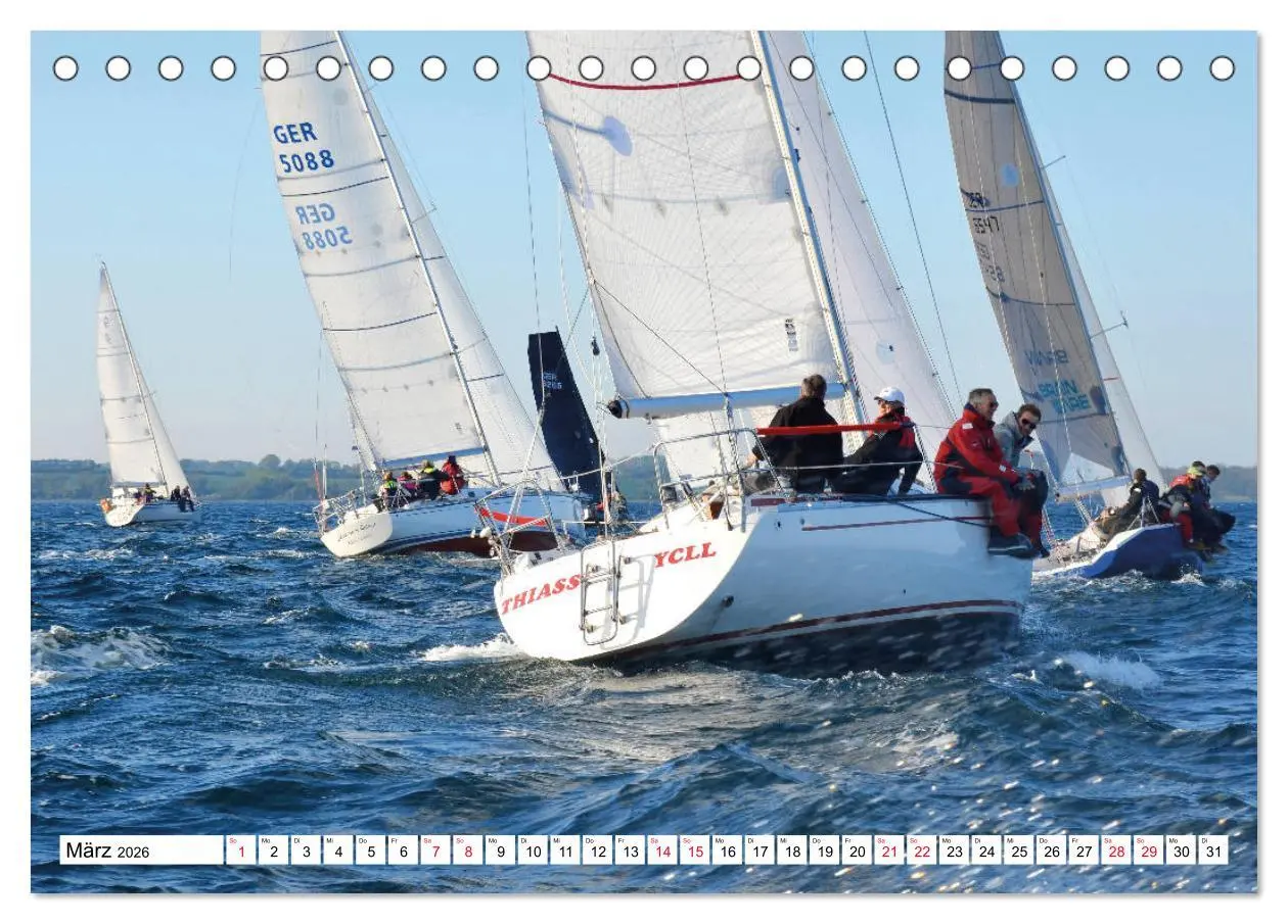 Bild: 9783457725160 | Leidenschaft Segeln (Tischkalender 2026 DIN A5 quer), CALVENDO...