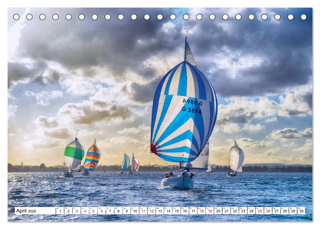 Bild: 9783457725160 | Leidenschaft Segeln (Tischkalender 2026 DIN A5 quer), CALVENDO...