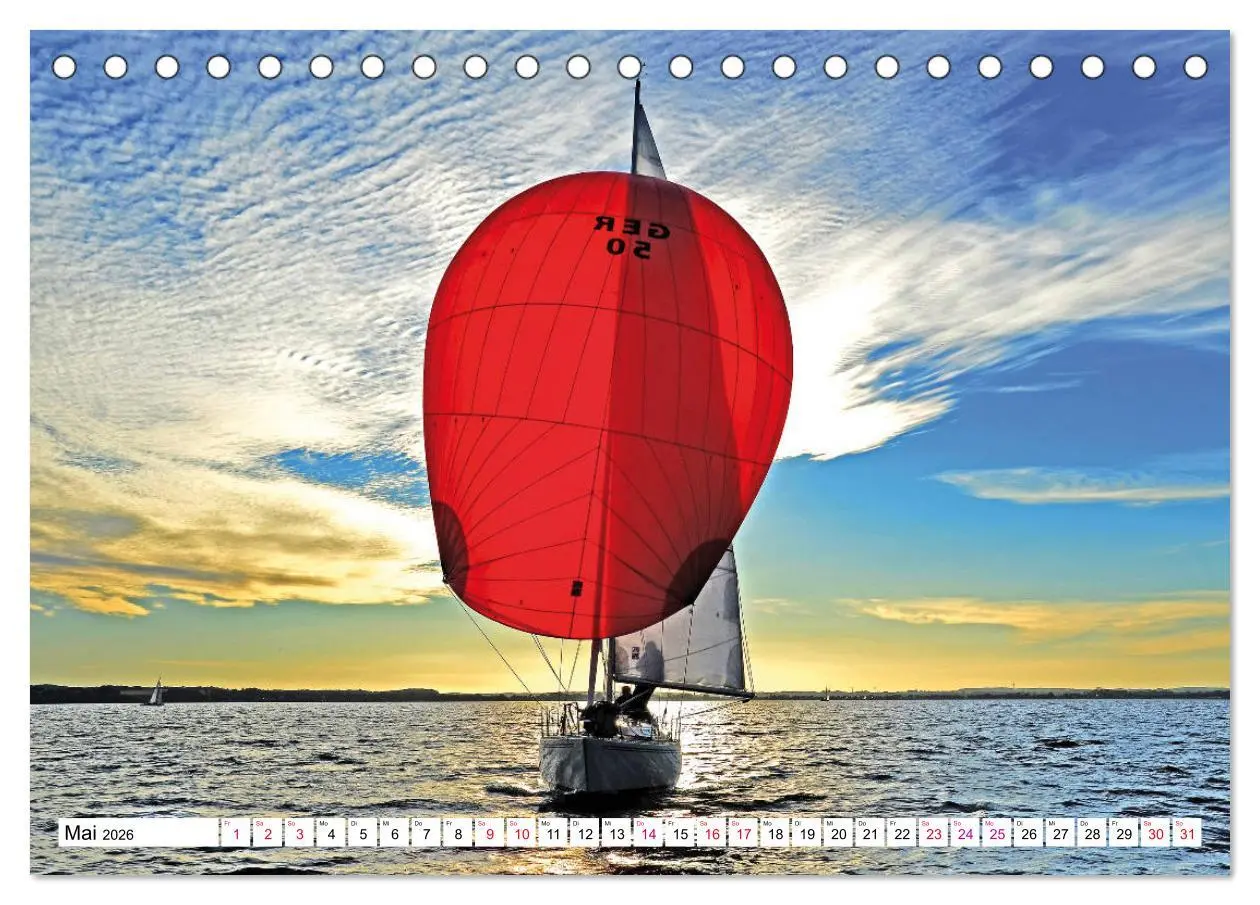 Bild: 9783457725160 | Leidenschaft Segeln (Tischkalender 2026 DIN A5 quer), CALVENDO...