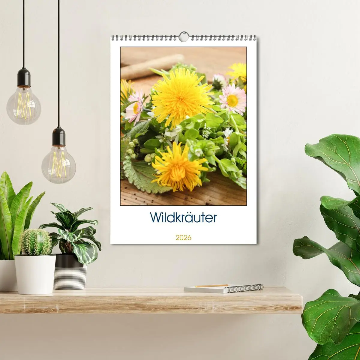 Bild: 9783516365160 | Essbare Wildkräuter (Wandkalender 2026 DIN A3 hoch), CALVENDO...