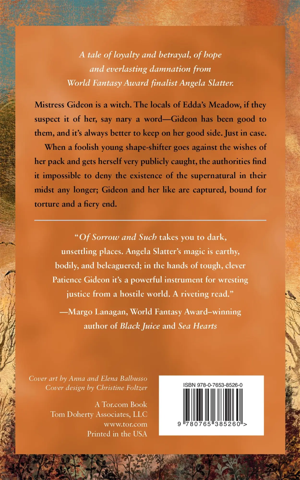 Rückseite: 9780765385260 | OF SORROW AND SUCH | Angela Slatter | Taschenbuch | Englisch | 2015