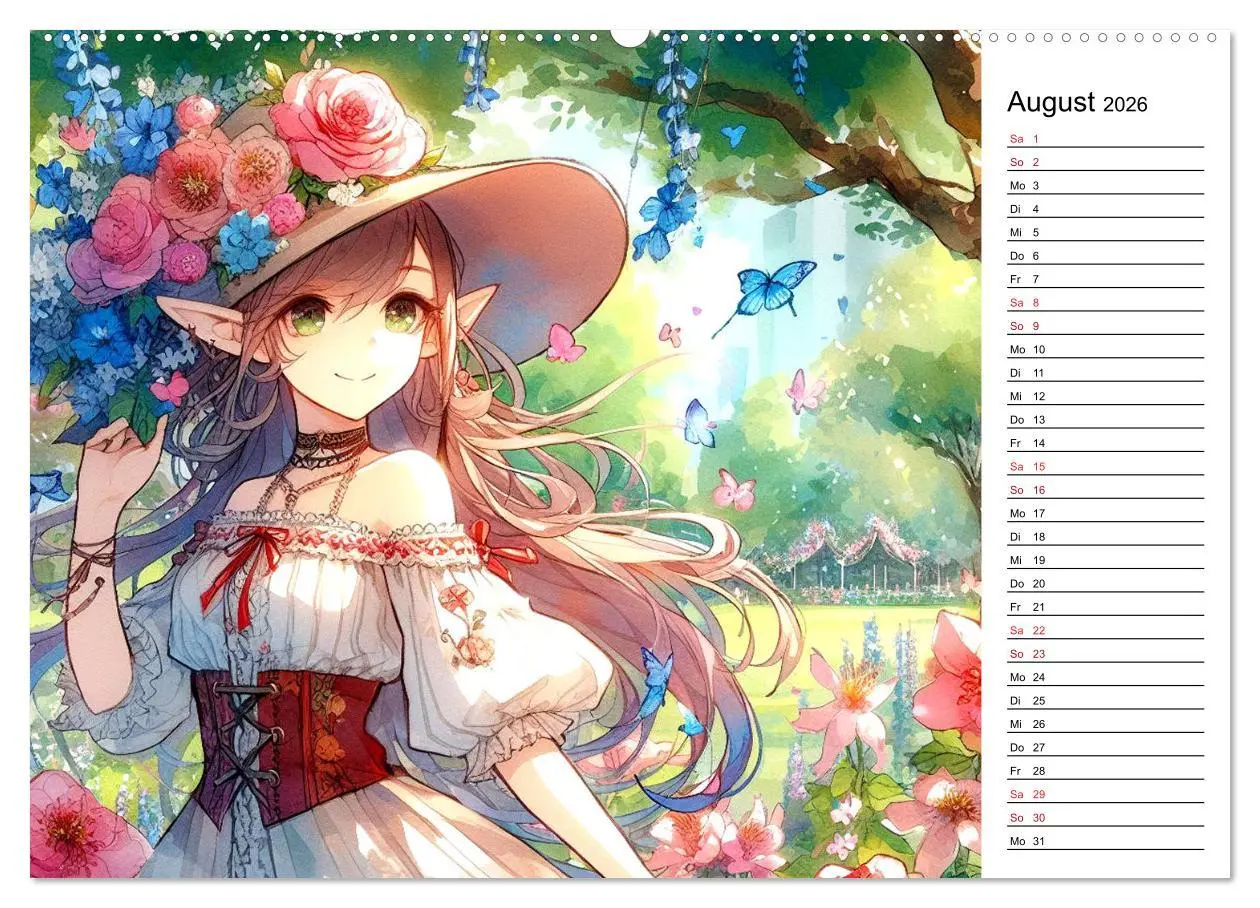 Bild: 9783457405260 | Bezaubernde Manga Elfen (hochwertiger Premium Wandkalender 2026 DIN...