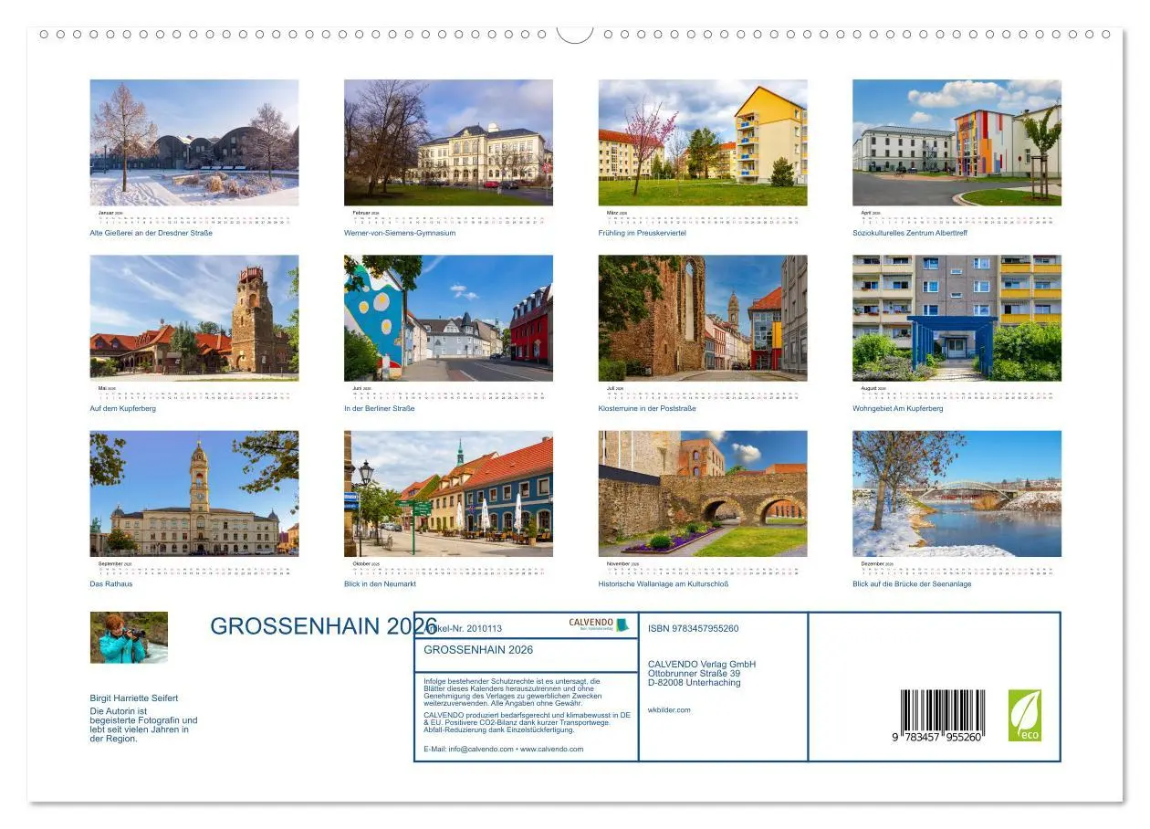 Bild: 9783457955260 | GROSSENHAIN 2026 (hochwertiger Premium Wandkalender 2026 DIN A2...
