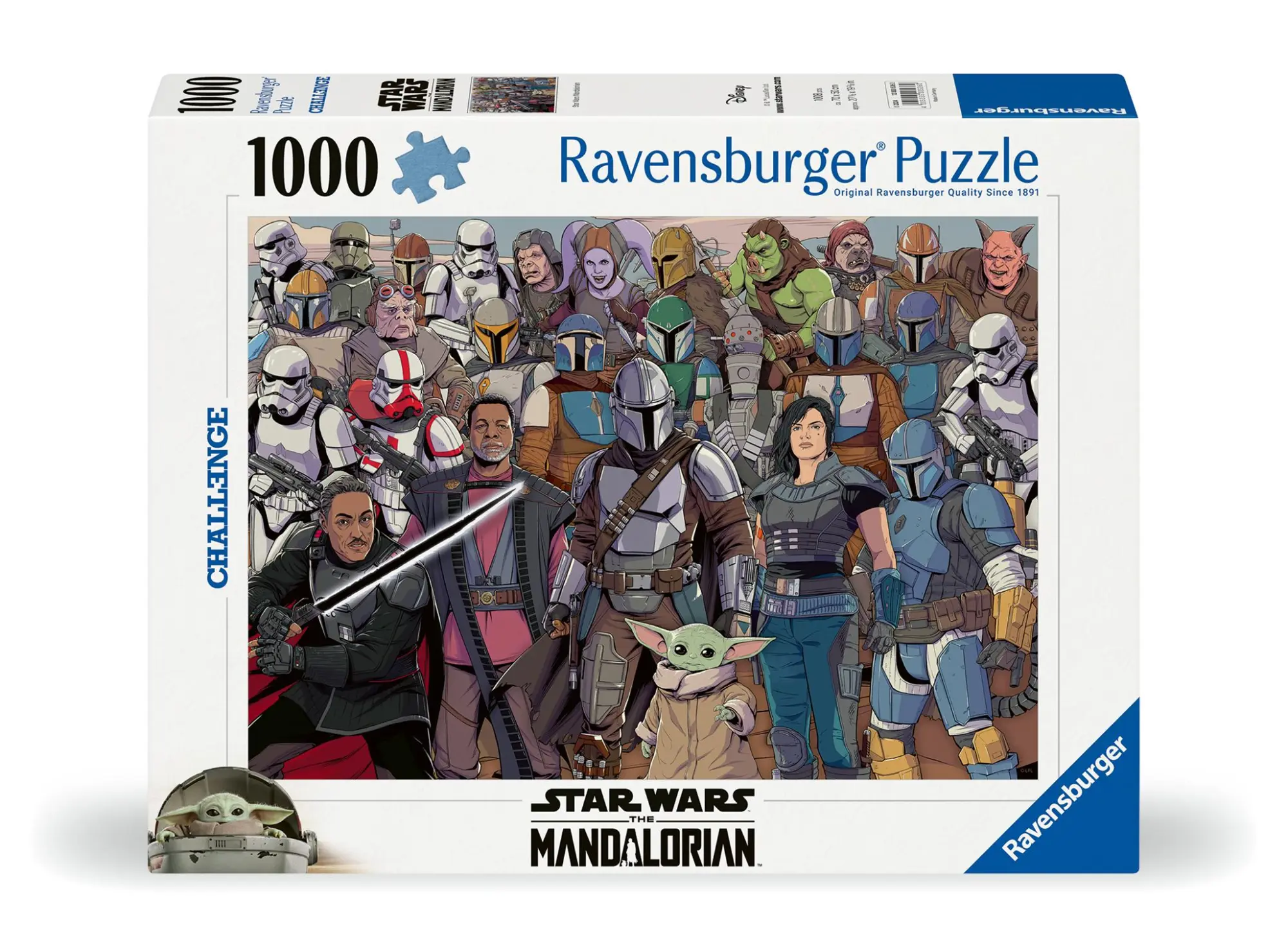 Cover: 4005555005360 | Erwachsenenpuzzle 1000 Teile - Challenge Star Wars Mandalorian | Spiel