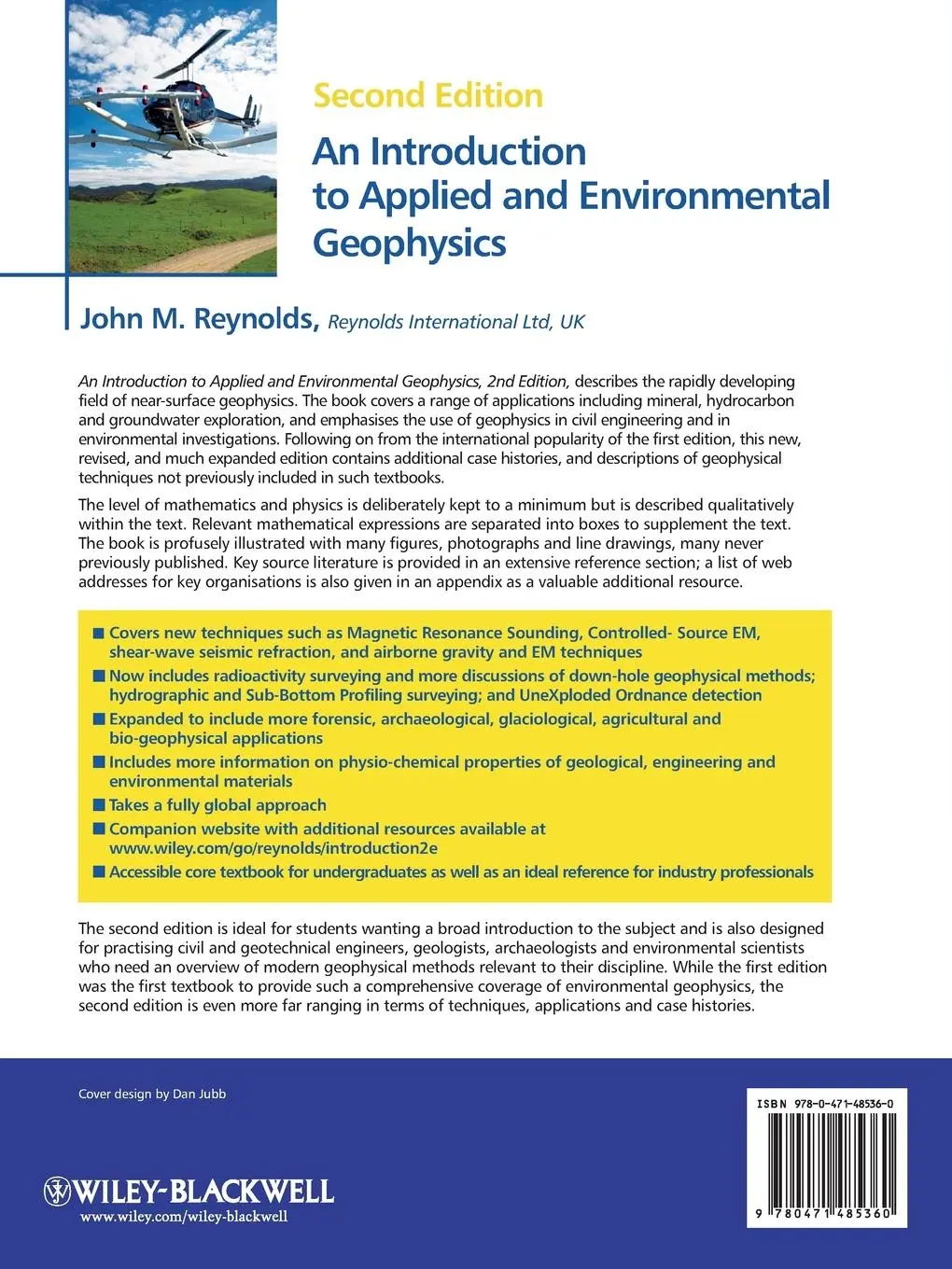 Rückseite: 9780471485360 | An Introduction to Applied and Environmental Geophysics | Reynolds