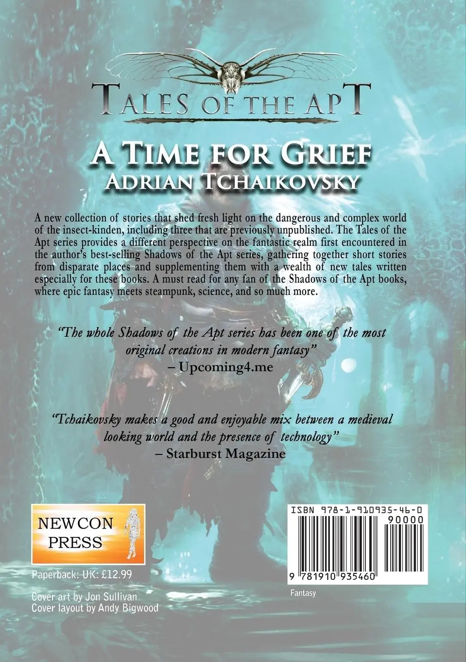Rückseite: 9781910935460 | A Time For Grief | Adrian Tchaikovsky | Taschenbuch | Englisch | 2017