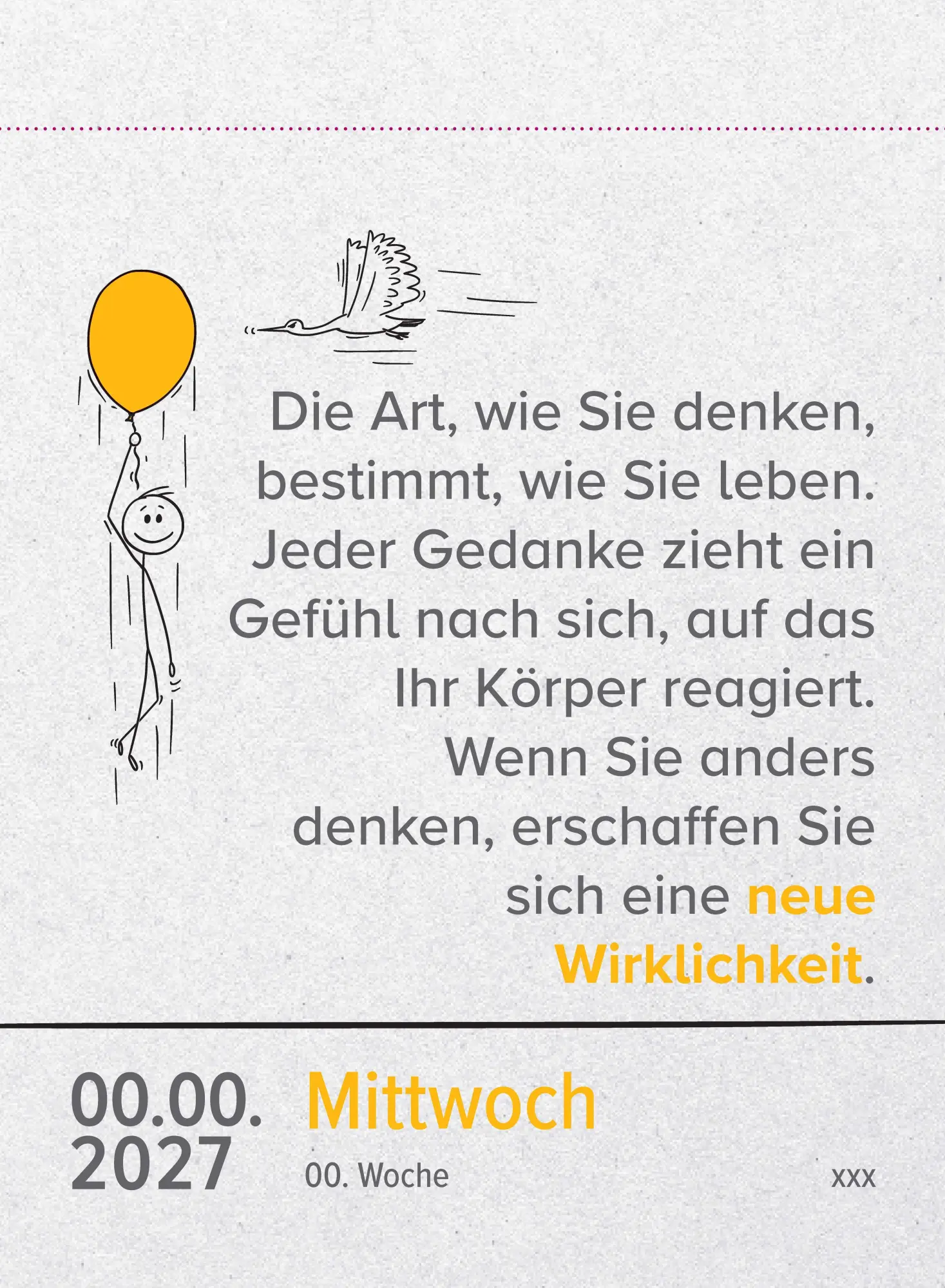 Bild: 9783442395460 | Dieser Kalender verändert dein Leben für immer 2027 | Martin Wehrle