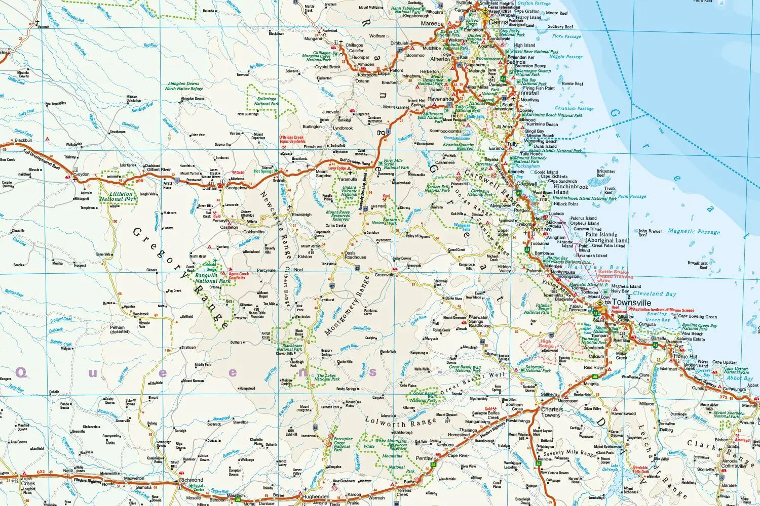 Bild: 9783831775460 | Reise Know-How Landkarte Australien, Ost Australia, East (1:1.800.000)