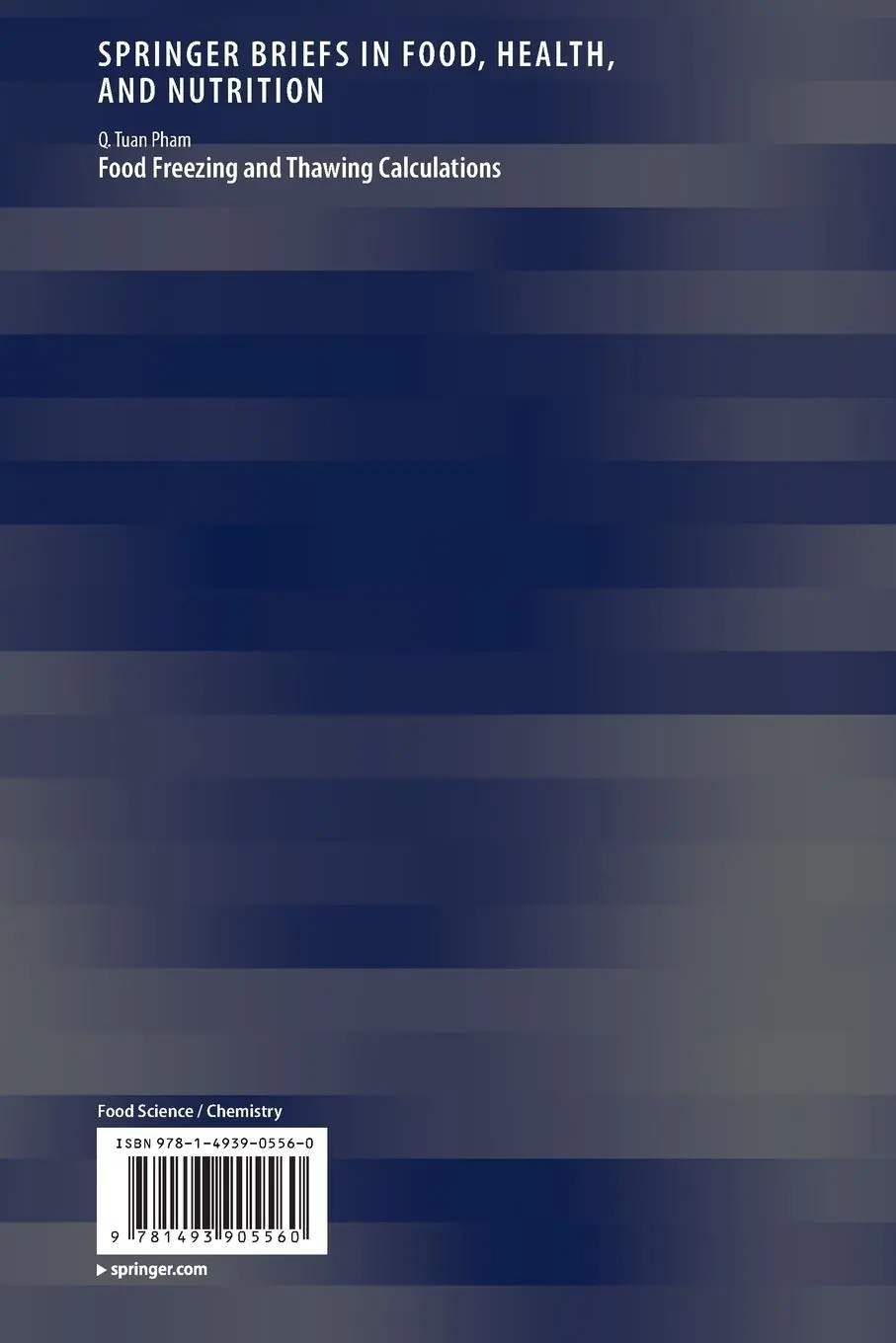 Rückseite: 9781493905560 | Food Freezing and Thawing Calculations | Q. Tuan Pham | Taschenbuch