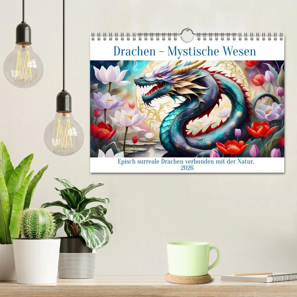 Bild: 9783457305560 | Drachen - Mystische Wesen (Wandkalender 2026 DIN A4 quer), CALVENDO...