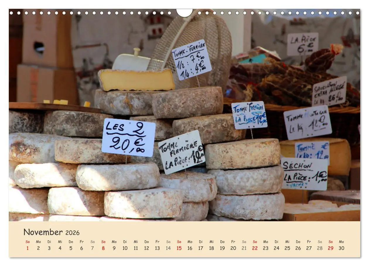 Bild: 9783457545560 | Markttag in Frankreich (Wandkalender 2026 DIN A3 quer), CALVENDO...