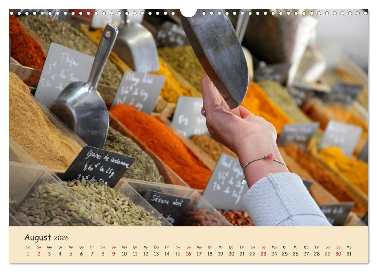 Bild: 9783457545560 | Markttag in Frankreich (Wandkalender 2026 DIN A3 quer), CALVENDO...