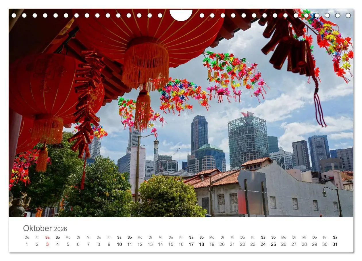 Bild: 9783457785560 | Singapur (Wandkalender 2026 DIN A4 quer), CALVENDO Monatskalender