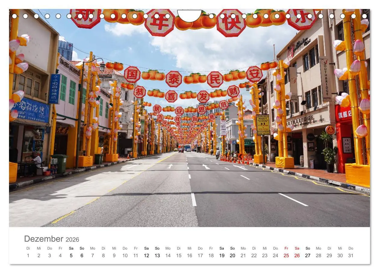 Bild: 9783457785560 | Singapur (Wandkalender 2026 DIN A4 quer), CALVENDO Monatskalender