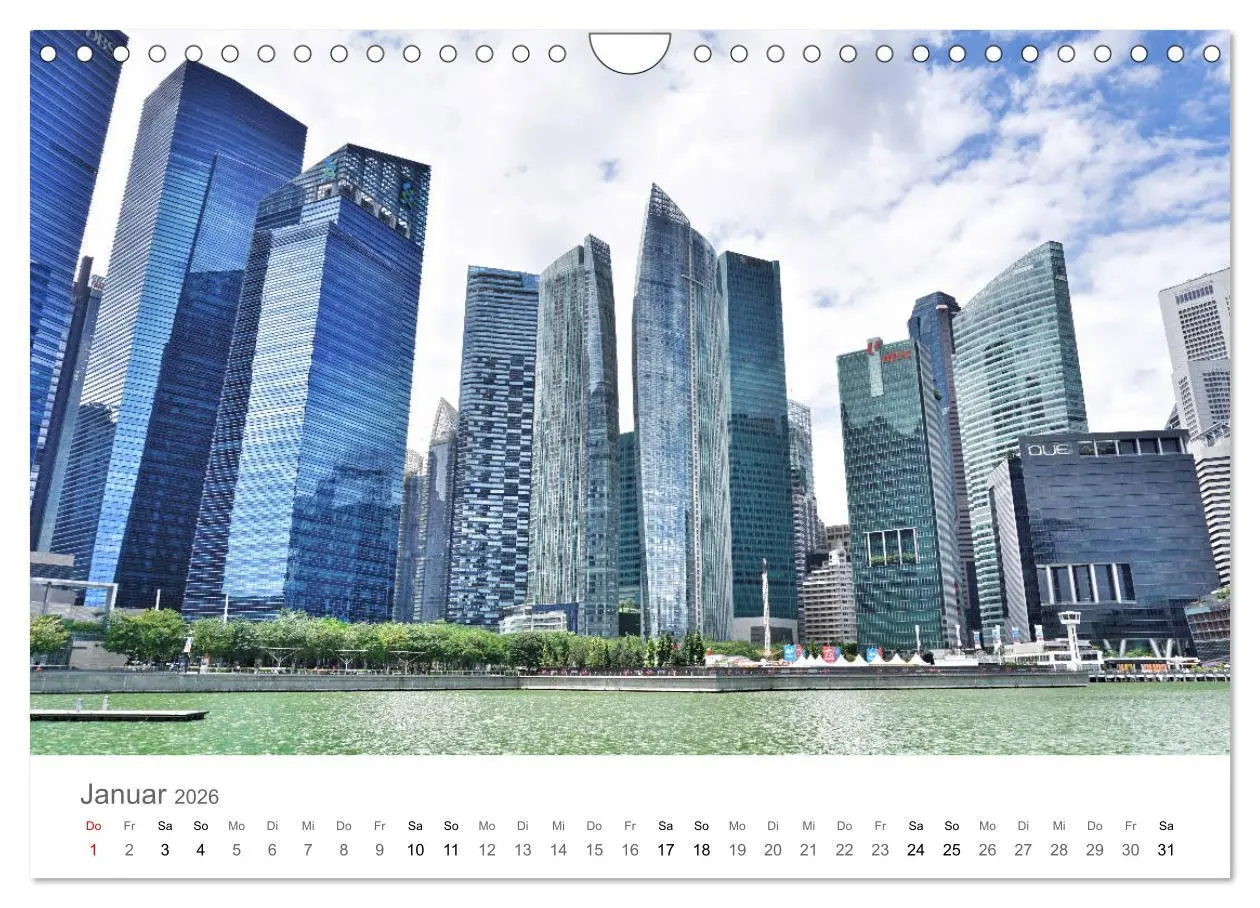 Bild: 9783457785560 | Singapur (Wandkalender 2026 DIN A4 quer), CALVENDO Monatskalender