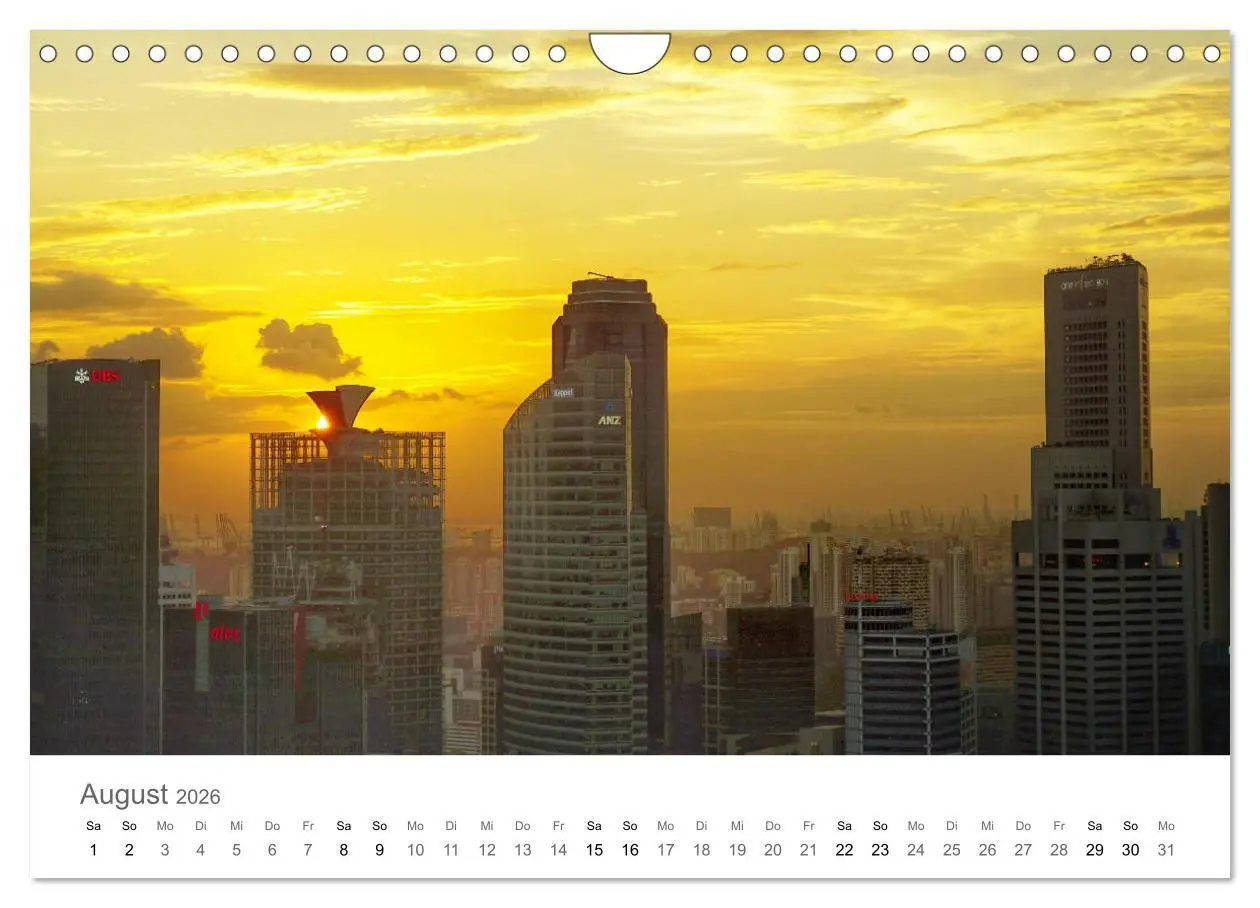 Bild: 9783457785560 | Singapur (Wandkalender 2026 DIN A4 quer), CALVENDO Monatskalender