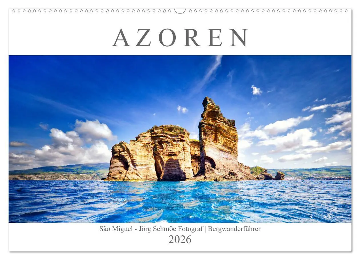 Cover: 9783457925560 | A Z O R E N (Wandkalender 2026 DIN A2 quer), CALVENDO Monatskalender