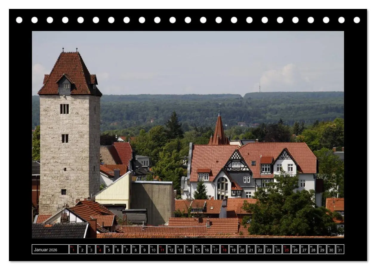 Bild: 9783516185560 | Mühlhausen (Tischkalender 2026 DIN A5 quer), CALVENDO Monatskalender
