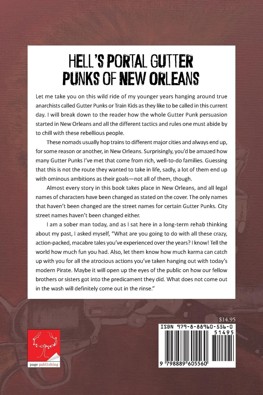 Rückseite: 9798889605560 | Hell's Portal Gutter Punks of New Orleans | Don Nolan | Taschenbuch