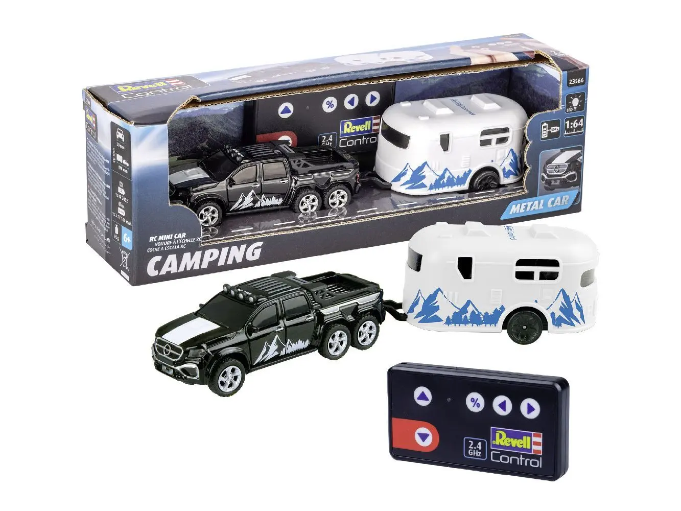 Cover: 4009803235660 | Mini RC Car mit Wohnwagen | In Karton | 23566 | 2024 | Revell