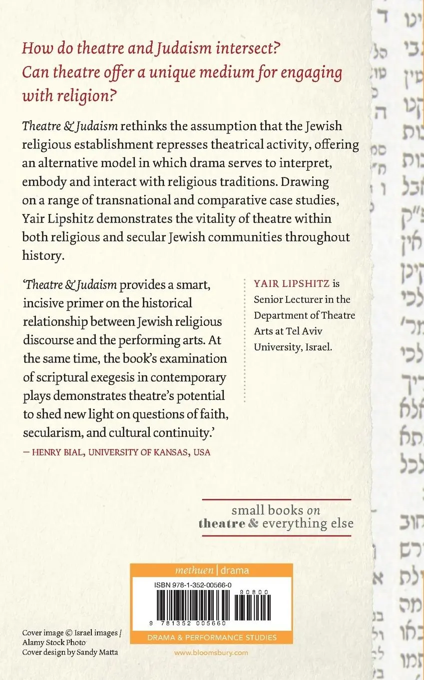 Rückseite: 9781352005660 | Theatre and Judaism | Yair Lipshitz | Taschenbuch | Englisch | 2019