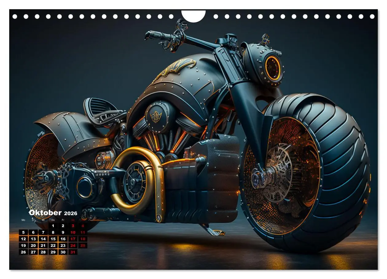 Bild: 9783457535660 | Motorrad illusionen (Wandkalender 2026 DIN A4 quer), CALVENDO...
