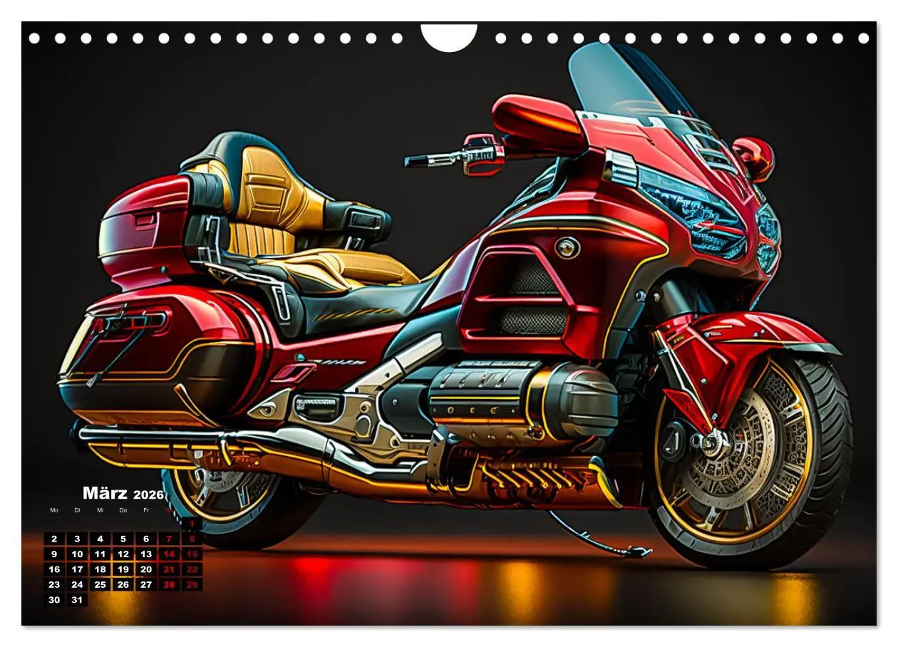 Bild: 9783457535660 | Motorrad illusionen (Wandkalender 2026 DIN A4 quer), CALVENDO...