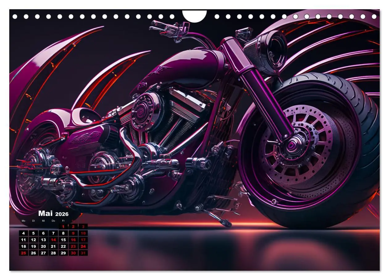 Bild: 9783457535660 | Motorrad illusionen (Wandkalender 2026 DIN A4 quer), CALVENDO...