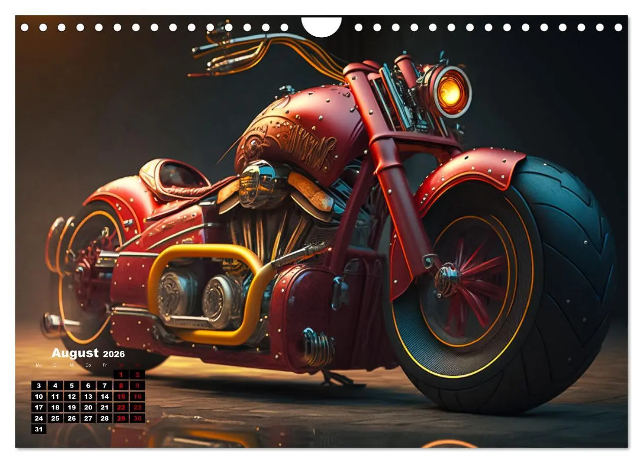 Bild: 9783457535660 | Motorrad illusionen (Wandkalender 2026 DIN A4 quer), CALVENDO...