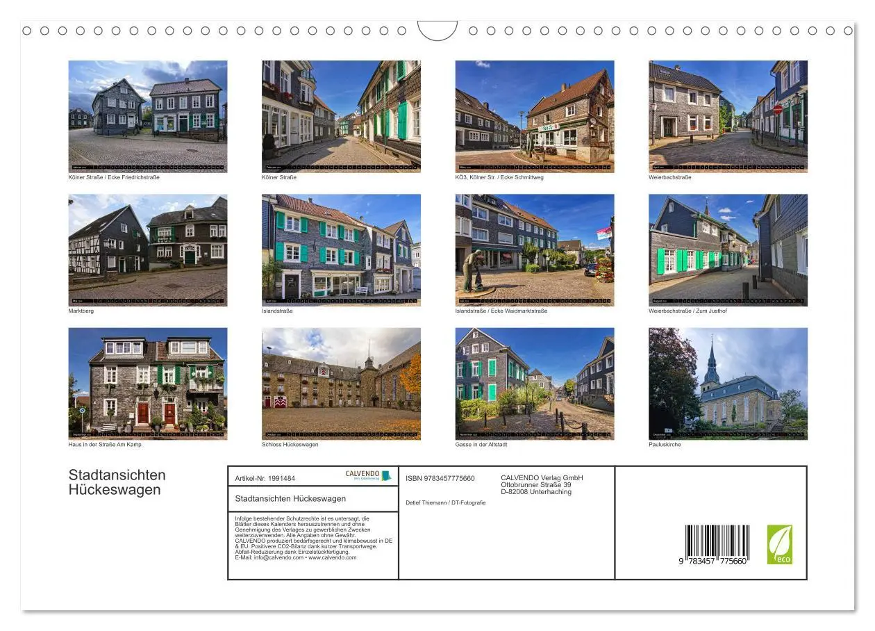 Bild: 9783457775660 | Stadtansichten Hückeswagen (Wandkalender 2026 DIN A3 quer),...