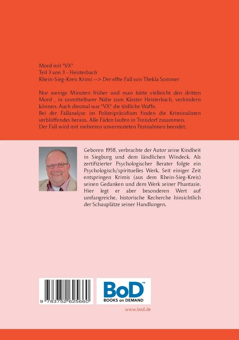 Rückseite: 9783752625660 | Morde mit "VX" 3/3 - Heisterbach | Kersten Wächtler | Taschenbuch