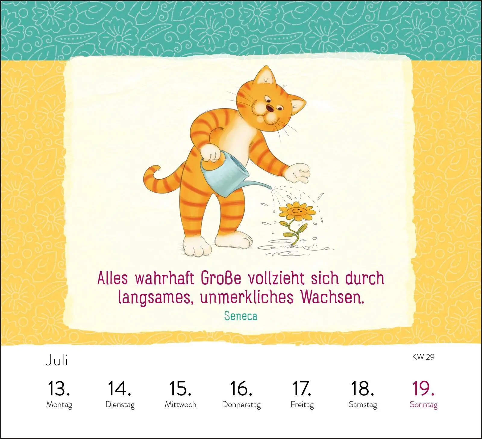 Bild: 4260308345760 | Wochenkalender 2026: Om-Katze: In der Ruhe liegt die Kraft | Verlag