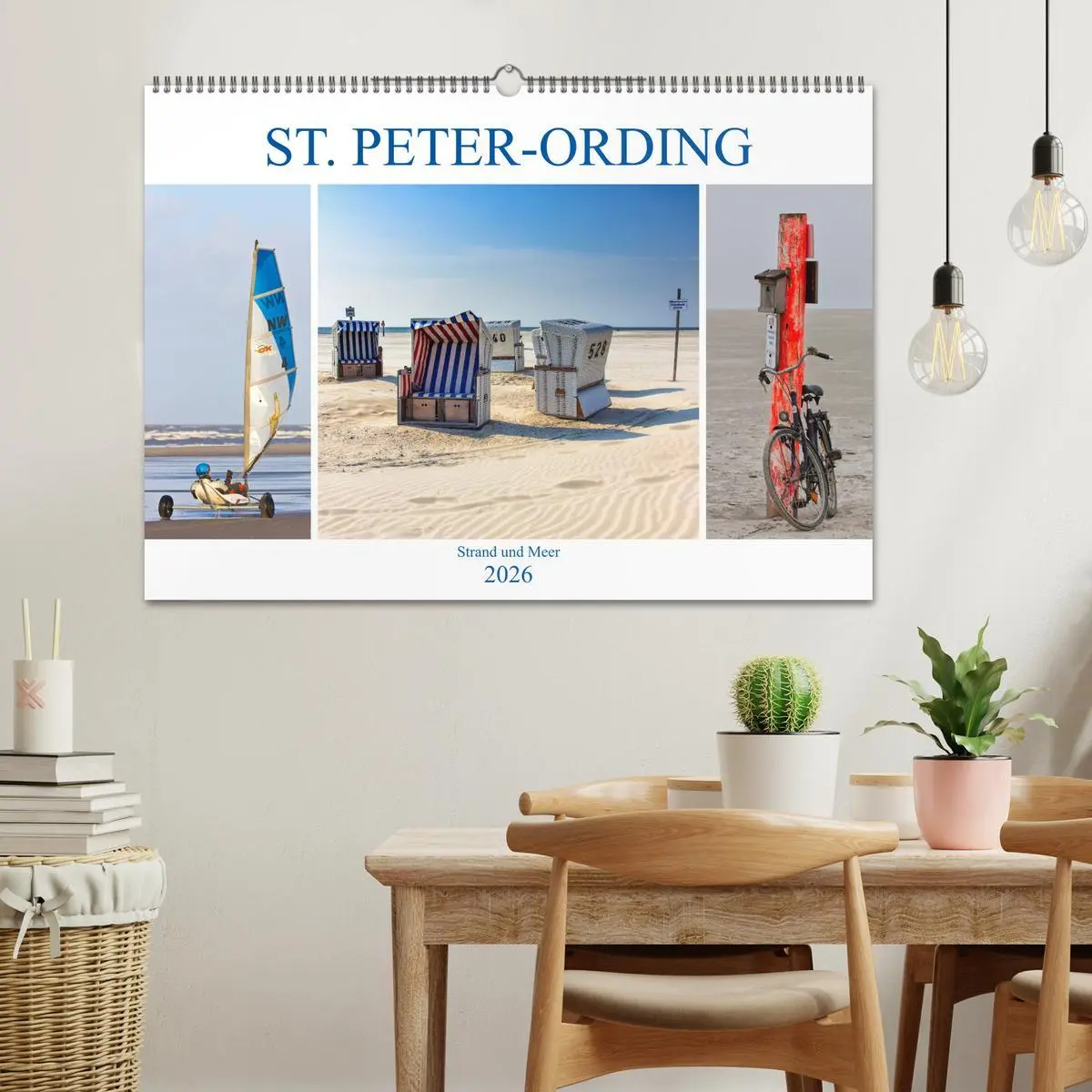 Bild: 9783457905760 | ST. PETER ORDING Strand und Meer (Wandkalender 2026 DIN A2 quer),...