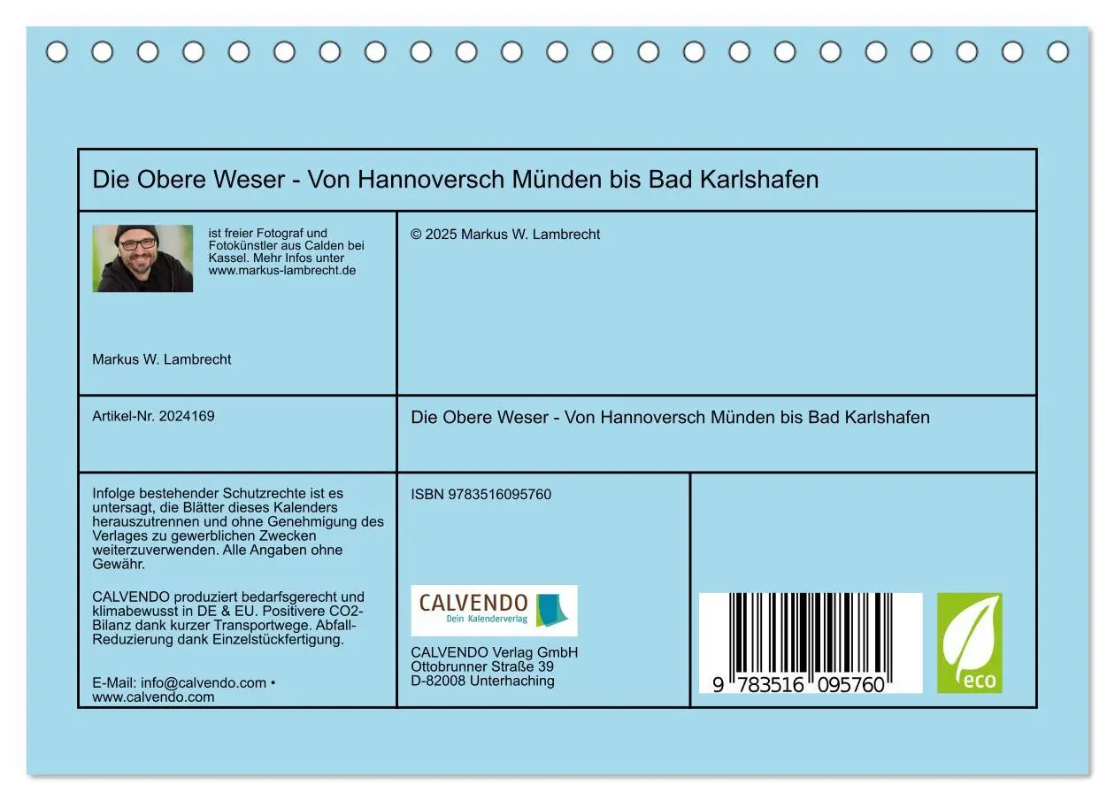 Bild: 9783516095760 | Die Obere Weser - Von Hannoversch Münden bis Bad Karlshafen...