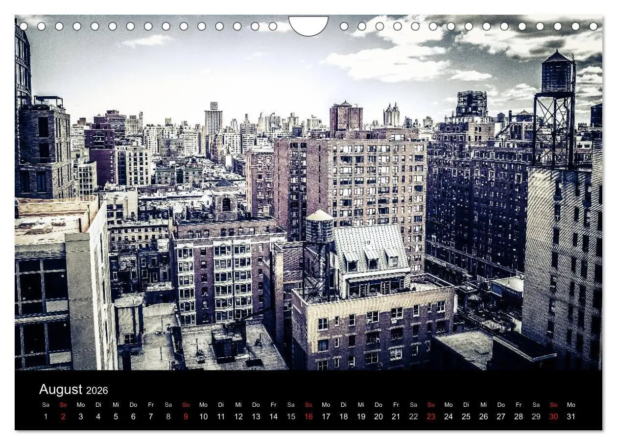 Bild: 9783516165760 | New York (Wandkalender 2026 DIN A4 quer), CALVENDO Monatskalender