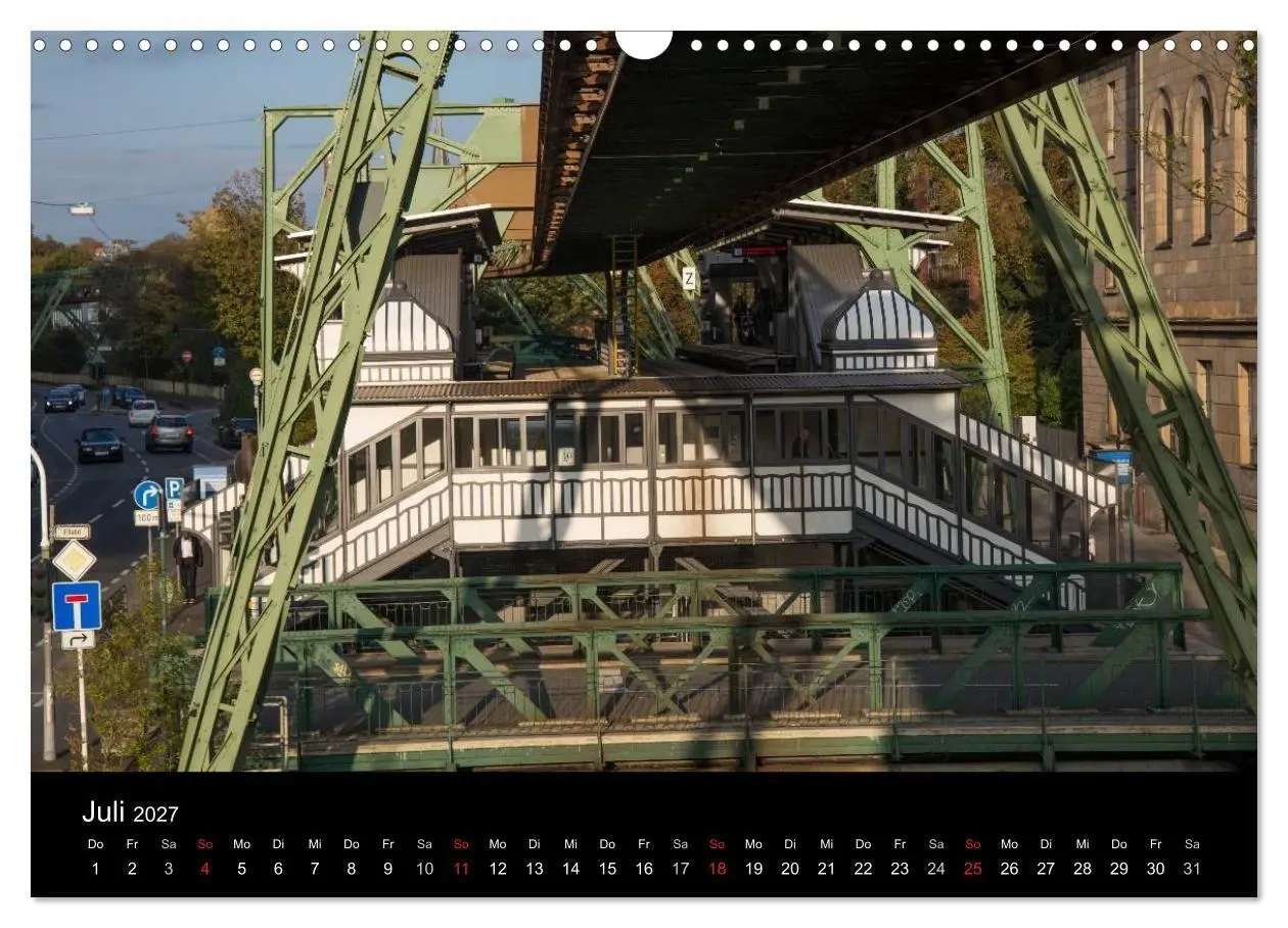 Bild: 9783569945760 | Die Wuppertaler Schwebebahn (Wandkalender 2027 DIN A3 quer),...