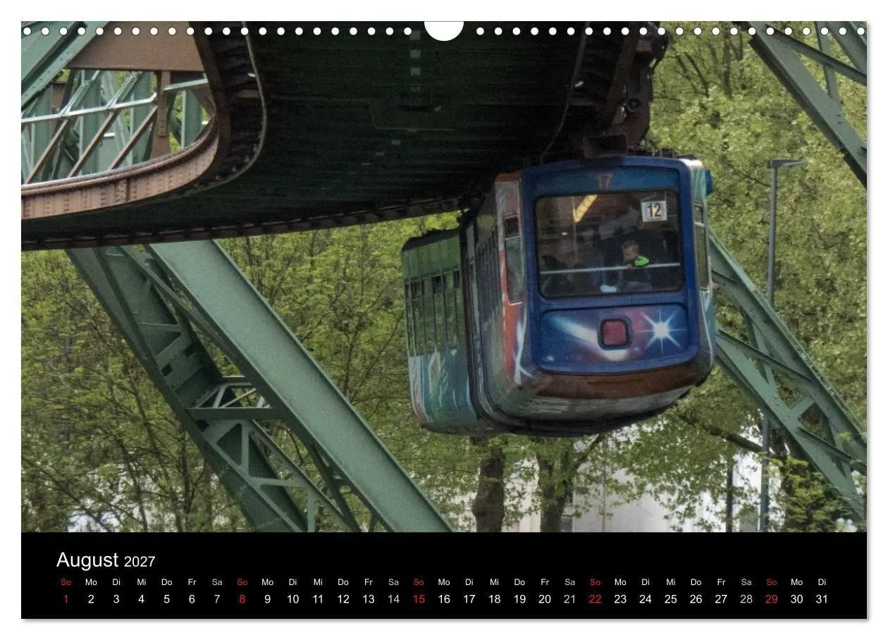 Bild: 9783569945760 | Die Wuppertaler Schwebebahn (Wandkalender 2027 DIN A3 quer),...